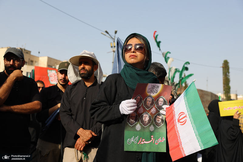 مراسم تشییع شهدای جنگ تحمیلی رژیم صهیونیستی در تهران-4