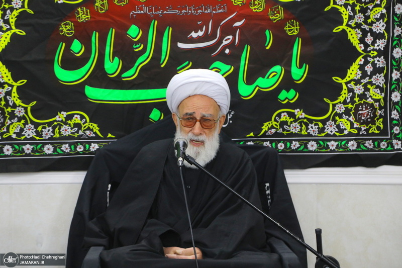 دومین شب عزاداری حضرت فاطمه (س) در بیت آیت الله دوستی زنجانی‎