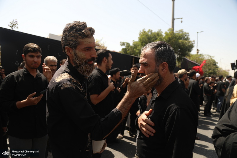 دسته عزاداری شهادت امام عسکری (ع) با حضور آیت‌الله العظمی وحید خراسانی
