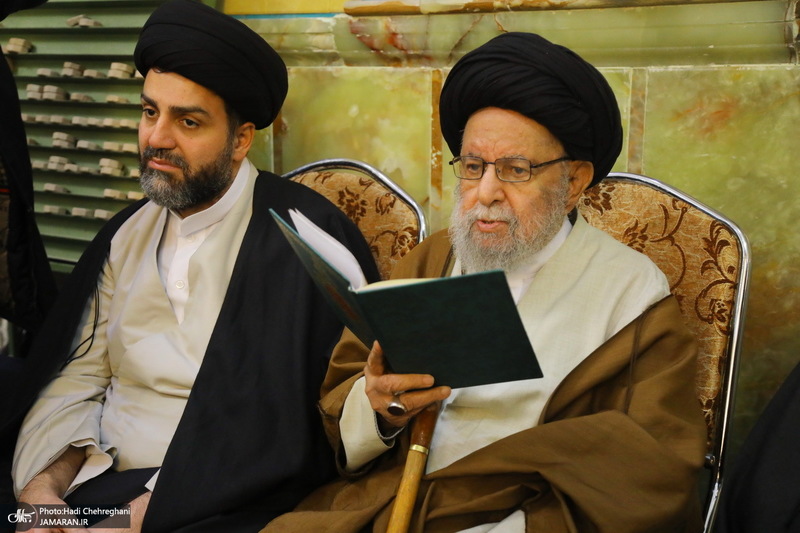 مراسم چهلمین روز درگذشت مرحوم آیت الله سید هادی سیستانی در قم‎
