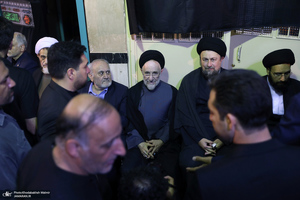 مراسم بزرگداشت همسر آیت الله موسوی بجنوردی (ره) در حسینیه شماره یک جماران-4
