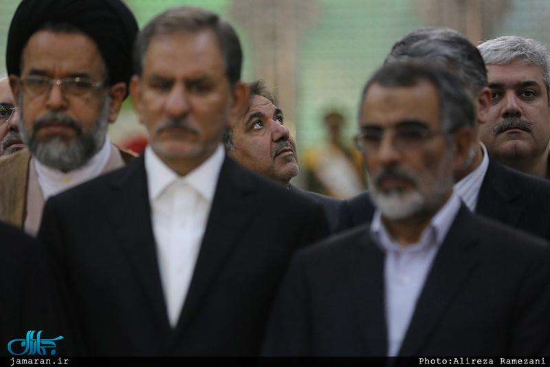 تجدید میثاق رئیس جمهور و هیات دولت با آرمان حضرت امام(س) 