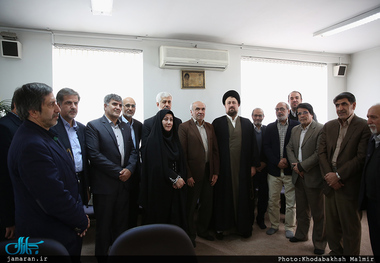 دیدار اعضای شورای مرکزی انجمن اسلامی مدرسین دانشگاه‎ با سید حسن خمینی