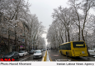 بارش برف و باران در 5 استان کشور  کردستان آلوده‌ترین منطقه ریزگردها  آبگرفتگی معابر در استان‌های غربی