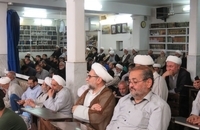 مراسم روز شهادت امام محمد باقر (ع) در دفتر آیت‌الله‌العظمی صانعی (10)