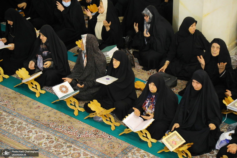 آیین ترتیل خوانی قرآن کریم در حرم حضرت معصومه (س)‎‎