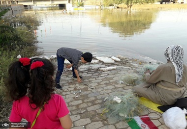 ماهیگیری در جاده ساحلی اهواز