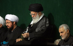 مراسم عزاداری شب عاشورای حسینی با حضور رهبر معظم انقلاب اسلامی