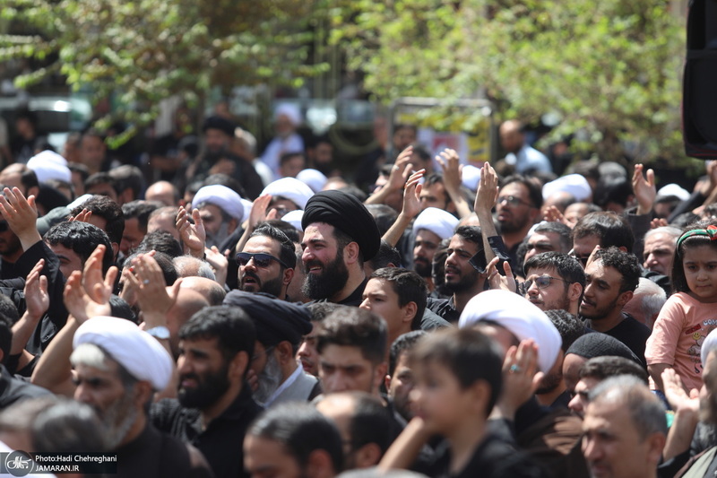 دسته عزاداری شهادت امام عسکری (ع) با حضور آیت‌الله العظمی وحید خراسانی