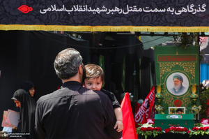 عزاداری ظهر عاشورا در جوار مقتل رهبر شهید انقلاب