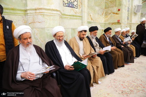 مراسم سومین سالگرد ارتحال آیت الله العظمی علوی گرگانی (ره) در مسجد اعظم قم‎