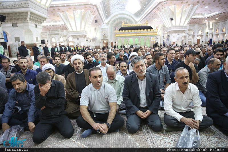 مراسم تشییع پیکر مطهر شهید حمله تروریستی اخیر مازیار سبزعلی در حرم مطهر امام خمینی(س)