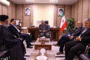 دیدارها معاون فرهنگی و هنری موسسه تنظیم و نشر آثار امام خمینی از شهرستان خمین‎‎