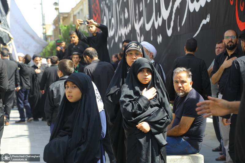 دسته عزاداری شهادت امام عسکری (ع) با حضور آیت‌الله العظمی وحید خراسانی