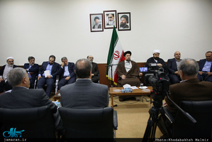 دیدار اعضای هیات رییسه و مدیران استانی دانشگاه آزاد اسلامی با سید حسن خمینی