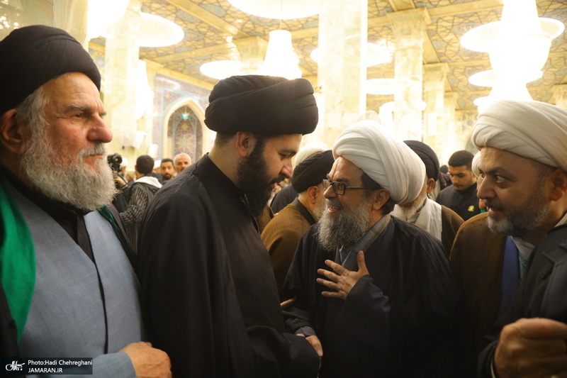 مراسم ترحیم و بزرگداشت آیت الله سید محمدعلی شیرازی در مسجد اعظم قم