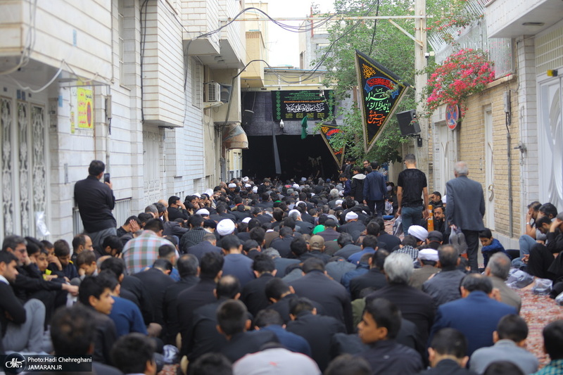 دسته عزاداری شهادت حضرت علی (ع) با حضور آیت‌الله العظمی وحید خراسانی