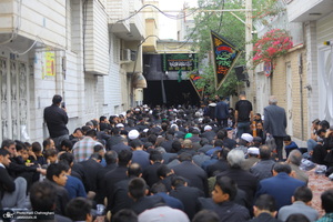 دسته عزاداری شهادت حضرت علی (ع) با حضور آیت‌الله العظمی وحید خراسانی