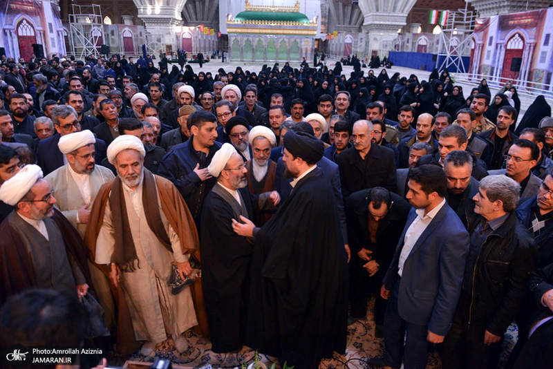 تشییع و خاکسپاری پیکر حجت الاسلام والمسلمین شیخ علی اکبرمهربان در جوار حرم مطهر حضرت امام خمینی(س)