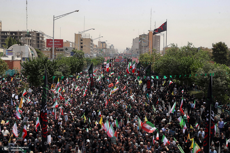 مراسم تشییع شهدای جنگ تحمیلی رژیم صهیونیستی در تهران-6
