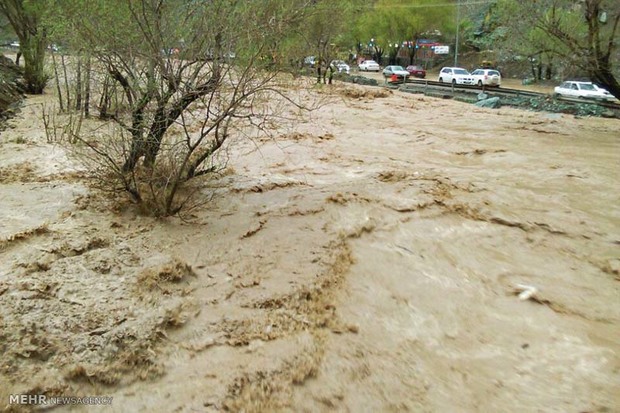 هواشناسی قزوین نسبت به سیلابی شدن رودخانه ها هشدار داد