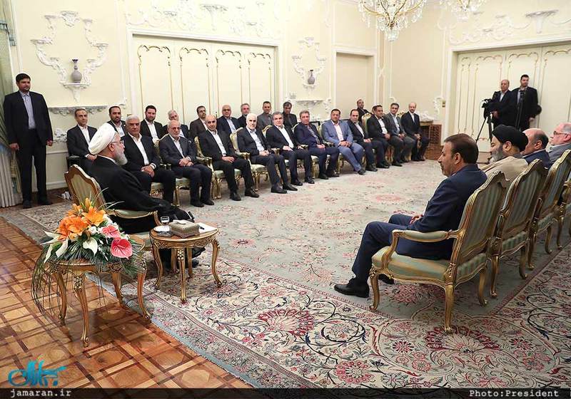دکتر روحانی در دیدار عیدانه جمعی از وزرا،استانداران و مدیران دستگاههای اجرایی