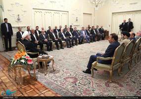 دکتر روحانی در دیدار عیدانه جمعی از وزرا،استانداران و مدیران دستگاههای اجرایی