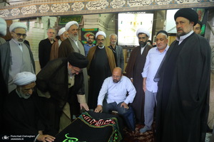 مراسم تشییع همسر مرحوم آیت الله راستی کاشانی (ره)