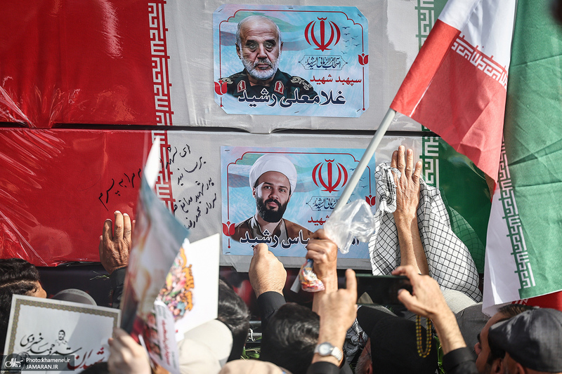 مراسم تشییع شهدای جنگ تحمیلی رژیم صهیونیستی در تهران-7