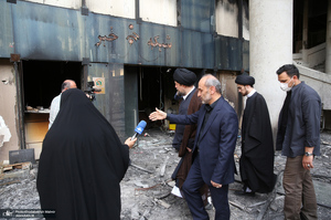 بازدید سید حسن خمینی از ساختمان شیشه ای صداوسیما