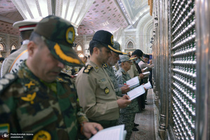 تجدید میثاق دانشجویان و فرماندهان دانشگاه افسری امام علی (ع) با آرمان های امام خمینی (س)