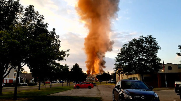 عکس/ انفجار در ایالت ویسکانسین آمریکا
