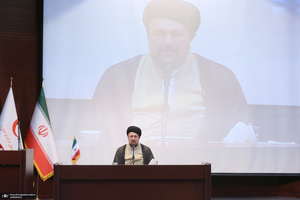 دیدار رییس و امدادگران جمعیت هلال احمر با سید حسن خمینی