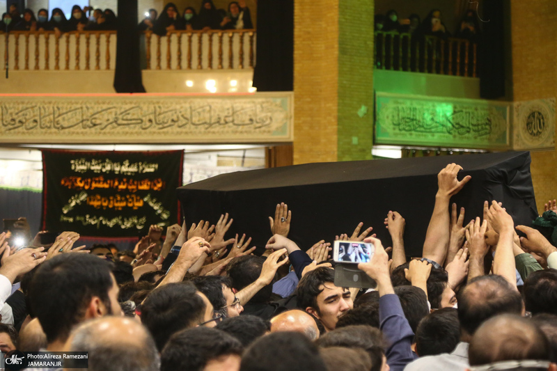 وداع با پیکر استاد فاطمی نیا (ره) در دانشگاه امام صادق (ع)