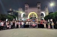 مردم در جنوب هند برای همبستگی با فلسطینی به خیابان‌ها آمدند (2)