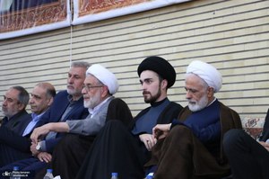 مراسم سی و هفتمین سالگرد بزرگداشت امام خمینی (س) در روستای خیارج استان قزوين