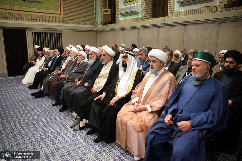 دیدار مسئولان نظام، سفرای کشور‌های اسلامی و مهمانان کنفرانس وحدت با رهبر انقلاب