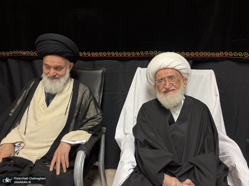 مراسم عزاداری روز تاسوعای حسینی در بیوت مراجع و علماء‎