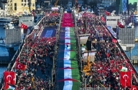 راهپیمایی هزاران نفر در استانبول در حمایت از غزه در روز سال نو (7)