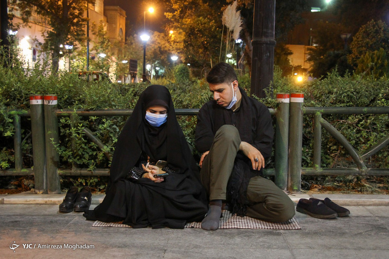 عزاداری شب اول محرم در امام زاده صالح و مسجد ارک تهران 