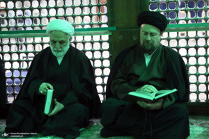 تجدید میثاق رئیس قوه قضائیه و مسئولان عالی قضایی با آرمان‌های حضرت امام خمینی (س)