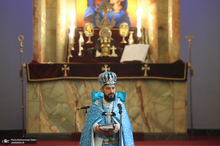 مراسم بزرگداشت امام خمینی (س) در کلیسا سرکیس مقدس 