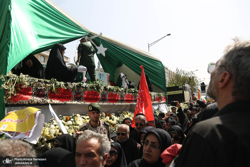 مراسم تشییع شهدای جنگ تحمیلی رژیم صهیونیستی در تهران-3