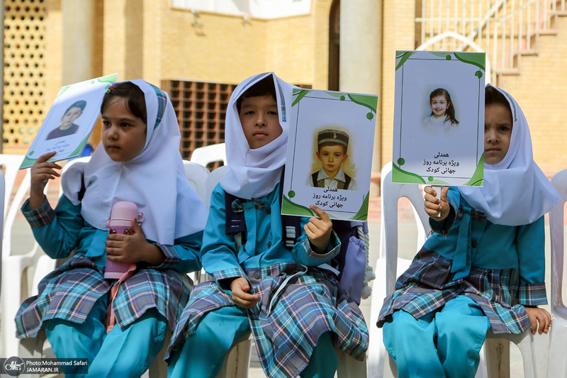 گرامیداشت روز جهانی کودک در قطعه شهدای جنگ ۱۲ روزه