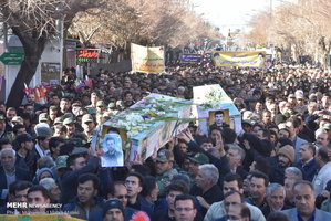 مراسم تشییع دو شهید امنیت در شهرضا‎