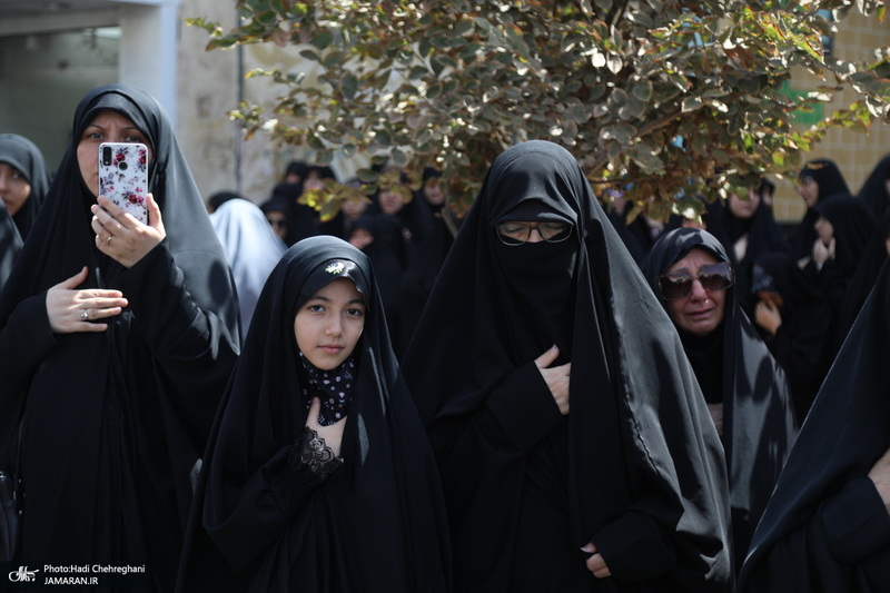 دسته عزاداری شهادت امام عسکری (ع) با حضور آیت‌الله العظمی وحید خراسانی