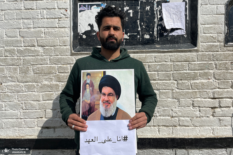 کارزار شیعیان کشمیر هند به مناسبت تشییع سید حسن نصرالله