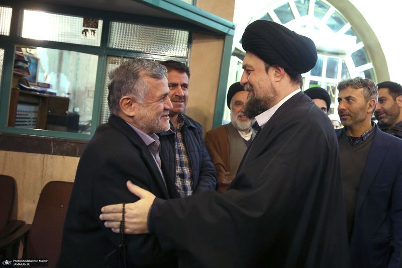 مراسم سالگرد رحلت آیت‌الله سید محمد موسوی بجنوردی در حسینیه جماران  -1