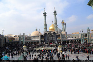 دسته عزاداری خادمان حرم حضرت معصومه ( س) در روز شهادت امام رضا (ع)