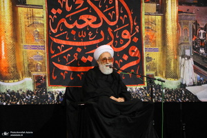 دسته عزاداری شهادت حضرت علی (ع) با حضور آیت‌الله العظمی وحید خراسانی